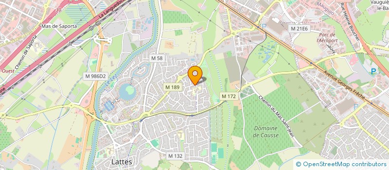 localisation de l'entreprise MADAME SOPHIE LANTRAN  LATTES