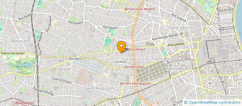 localisation de l'entreprise MADAME SOPHIE LAPEYRE  BORDEAUX