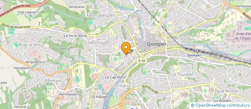 localisation de l'entreprise MADAME SOPHIE LAPINTA à QUIMPER