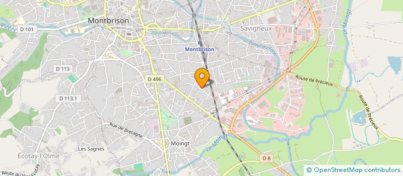 localisation de l'entreprise MADAME SOPHIE LAPLANCHE  MONTBRISON