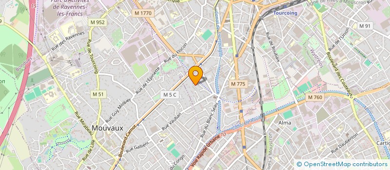 localisation de l'entreprise MADAME SOPHIE LAPORTE  TOURCOING