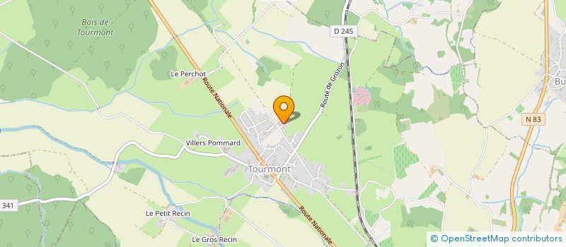 localisation de l'entreprise MADAME SOPHIE LARDERET  TOURMONT