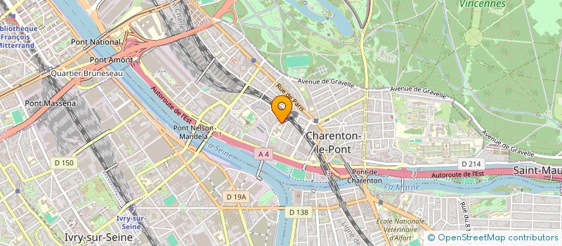 localisation de l'entreprise MADAME SOPHIE LAROMIGUIERE  CHARENTON-LE-PONT