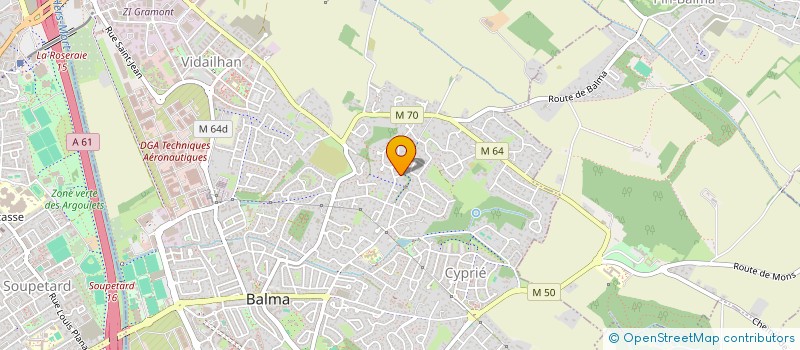 localisation de l'entreprise MADAME SOPHIE LARREY  BALMA