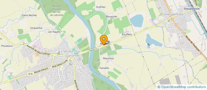 localisation de l'entreprise MADAME SOPHIE LARROQUE  VERDUN-SUR-GARONNE