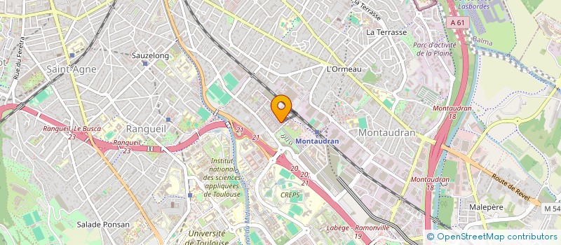 localisation de l'entreprise MADAME SOPHIE LARS  TOULOUSE