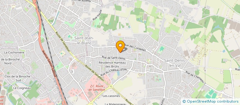 localisation de l'entreprise MADAME SOPHIE LARUE à SAINT-DENIS-EN-VAL