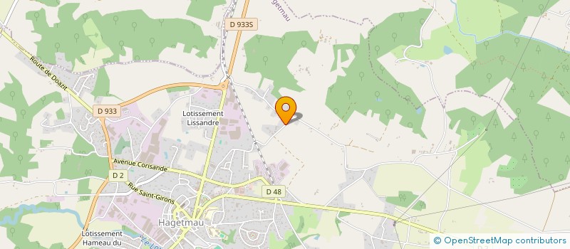 localisation de l'entreprise MADAME SOPHIE LASSALLE  HAGETMAU