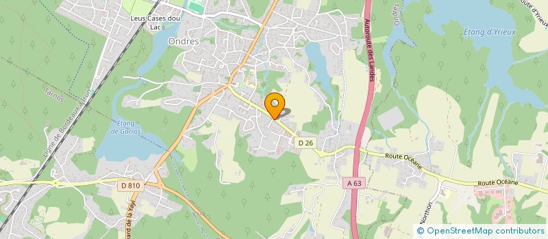 localisation de l'entreprise MADAME SOPHIE LASSALLE  ONDRES