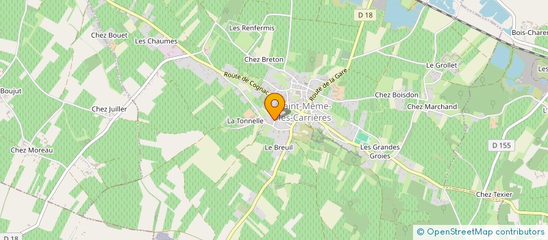 localisation de l'entreprise MADAME SOPHIE LAURENT à SAINT-MEME-LES-CARRIERES