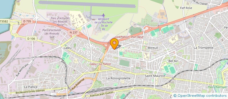 localisation de l'entreprise MADAME SOPHIE LAURENT  LA ROCHELLE