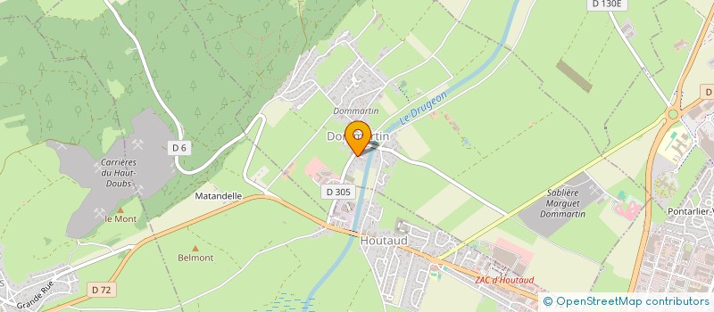 localisation de l'entreprise MADAME SOPHIE LAVILLE  DOMMARTIN