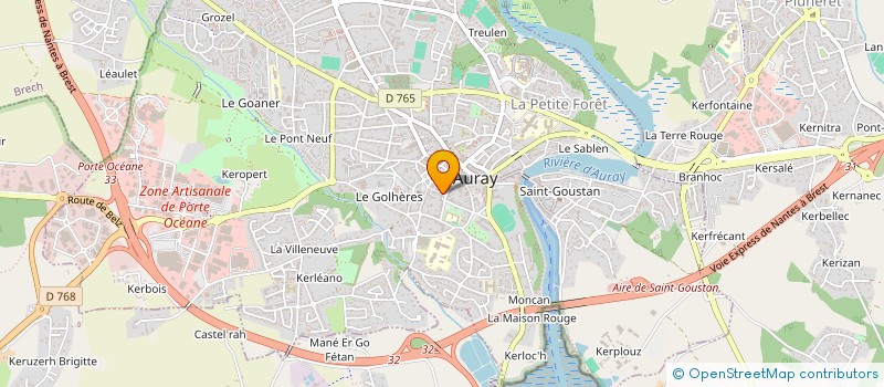 localisation de l'entreprise MADAME SOPHIE LE BORGNE à AURAY
