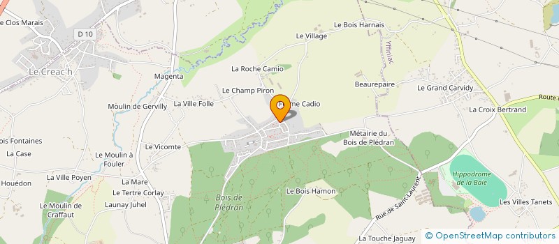 localisation de l'entreprise MADAME SOPHIE LE BOUDEC  PLEDRAN