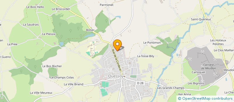 localisation de l'entreprise MADAME SOPHIE LE BOURG  QUESSOY