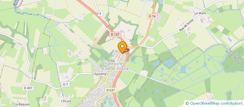 localisation de l'entreprise MADAME SOPHIE LE BRAS  MINIAC-MORVAN