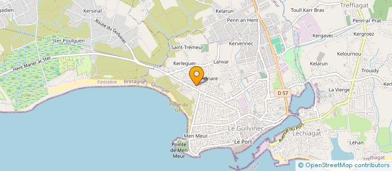localisation de l'entreprise MADAME SOPHIE LE BRENN  GUILVINEC
