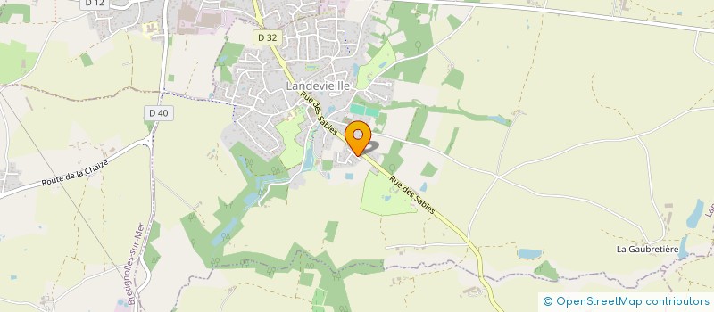 localisation de l'entreprise MADAME SOPHIE LE BRIS à LANDEVIEILLE