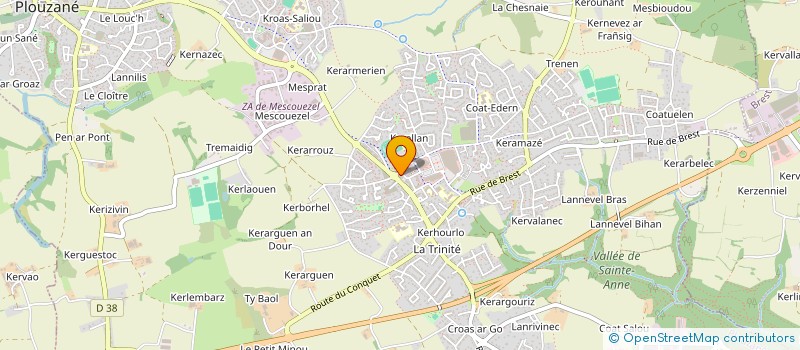 localisation de l'entreprise MADAME SOPHIE LE DIZES  PLOUZANE