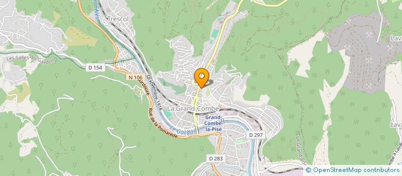 localisation de l'entreprise MADAME SOPHIE LE FEVRE  LA GRAND-COMBE