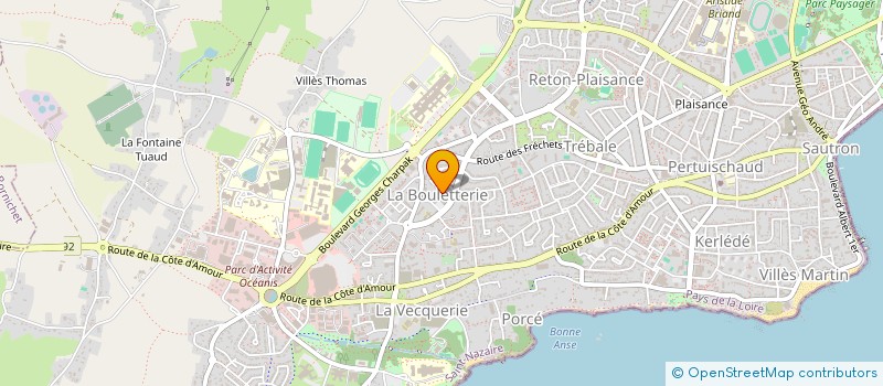 localisation de l'entreprise MADAME SOPHIE LE GALL à SAINT-NAZAIRE