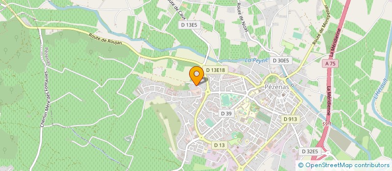 localisation de l'entreprise MADAME SOPHIE LE GALL  PEZENAS