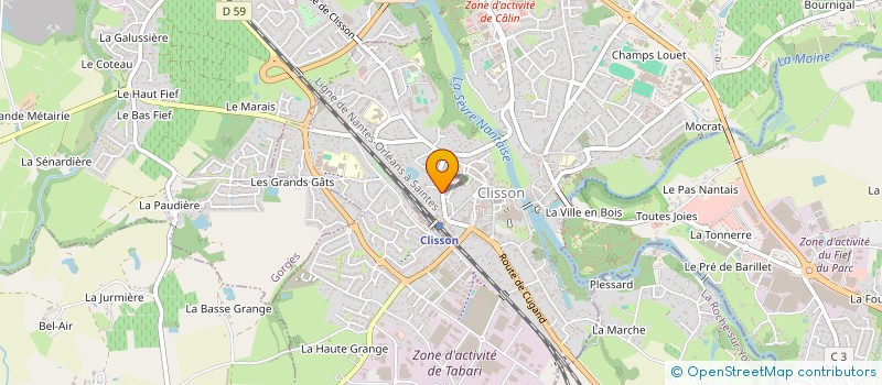 localisation de l'entreprise MADAME SOPHIE LE GALL  GORGES