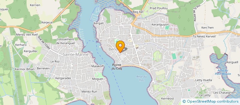 localisation de l'entreprise MADAME SOPHIE LE GENTIL  BENODET