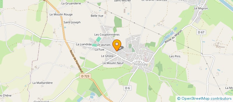 localisation de l'entreprise MADAME SOPHIE LE GOAS  FROSSAY