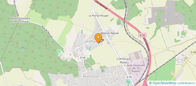 localisation de l'entreprise MADAME SOPHIE LE GRAET  MAFFLIERS