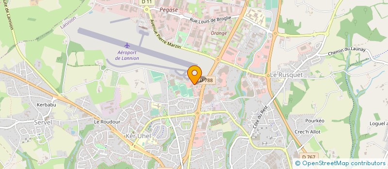 localisation de l'entreprise MADAME SOPHIE LE GUEN à LANNION