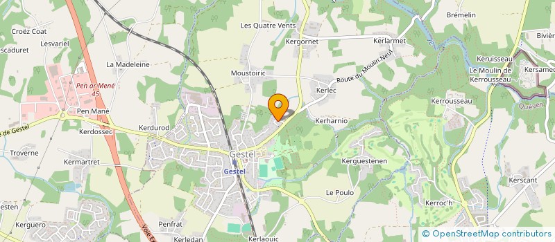 localisation de l'entreprise MADAME SOPHIE LE LUEL  GESTEL