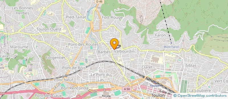 localisation de l'entreprise MADAME SOPHIE LE MORVAN  TOULON