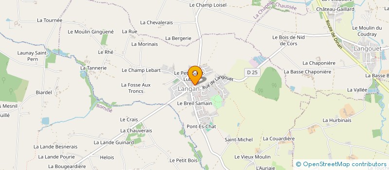 localisation de l'entreprise MADAME SOPHIE LE RENARD  LANGAN