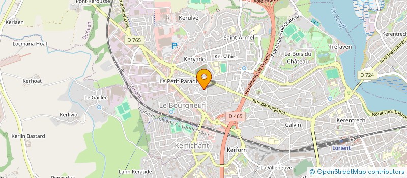 localisation de l'entreprise MADAME SOPHIE LE ROY  LORIENT