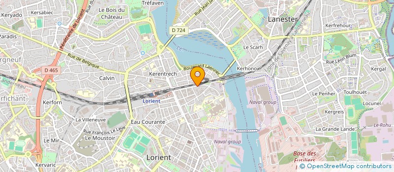 localisation de l'entreprise MADAME SOPHIE LE TORTOLEC  LORIENT