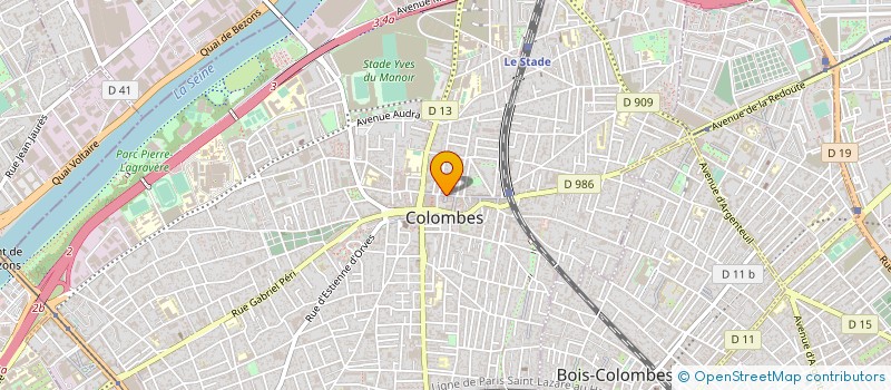 localisation de l'entreprise MADAME SOPHIE LEBLANC à COLOMBES
