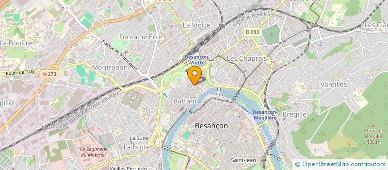 localisation de l'entreprise MADAME SOPHIE LEBLAND à BESANCON