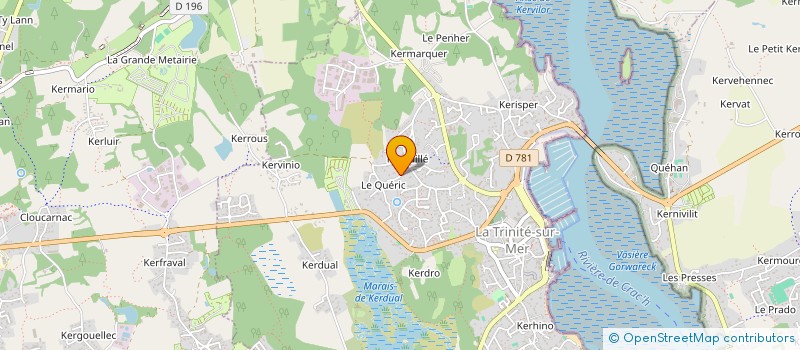 localisation de l'entreprise MADAME SOPHIE LECANUET à LA TRINITE-SUR-MER