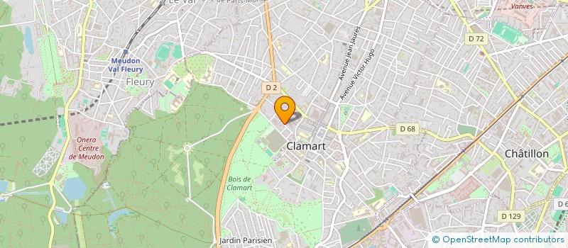 localisation de l'entreprise MADAME SOPHIE LECHAT à CLAMART