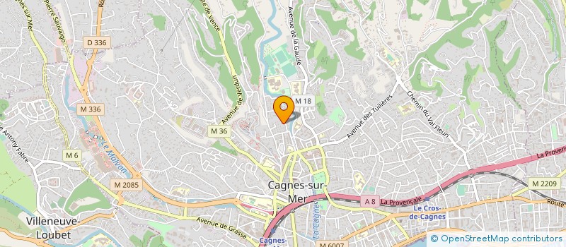 localisation de l'entreprise MADAME SOPHIE LECIEUX à CAGNES-SUR-MER