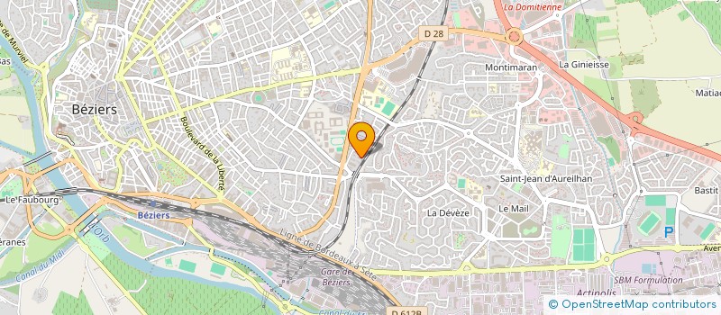 localisation de l'entreprise MADAME SOPHIE LECLERC  BEZIERS