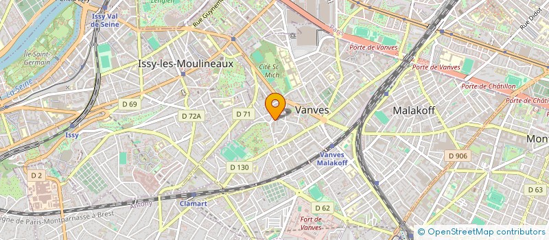 localisation de l'entreprise MADAME SOPHIE LECLERCQ  VANVES