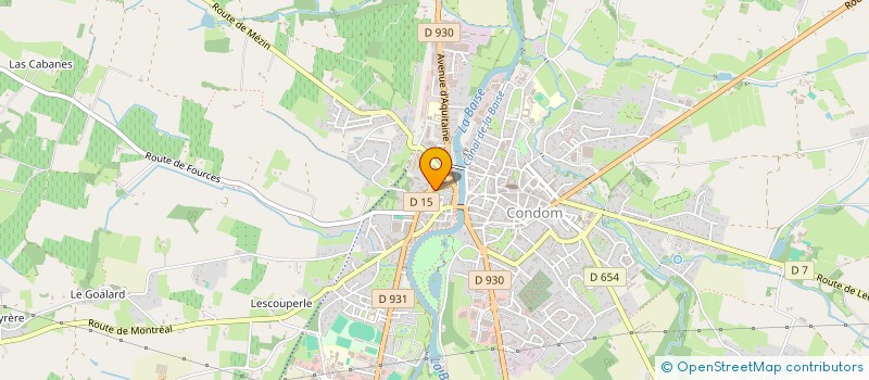 localisation de l'entreprise MADAME SOPHIE LECOQ  CONDOM