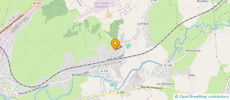 localisation de l'entreprise MADAME SOPHIE LEDER à ARPAJON-SUR-CERE