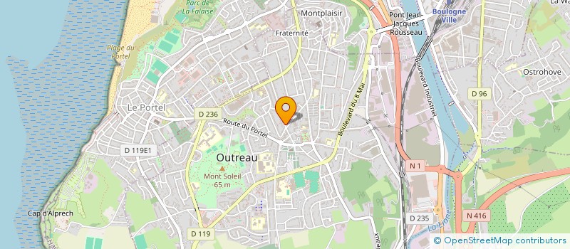 localisation de l'entreprise MADAME SOPHIE LEDEZ  OUTREAU