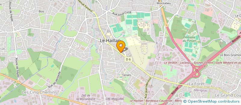 localisation de l'entreprise MADAME SOPHIE LEFEVRE  LE HAILLAN