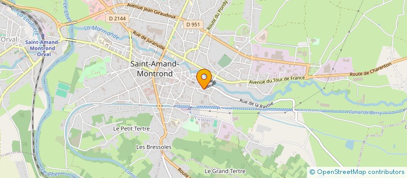 localisation de l'entreprise MADAME SOPHIE LEFORT  SAINT-AMAND-MONTROND