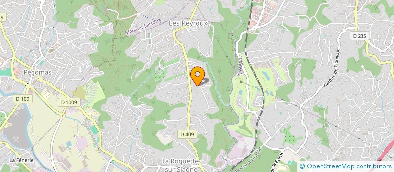 localisation de l'entreprise MADAME SOPHIE LEGER à LA ROQUETTE-SUR-SIAGNE
