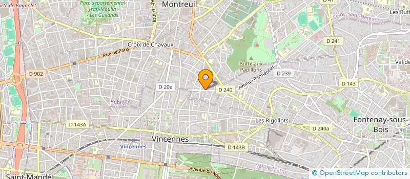 localisation de l'entreprise MADAME SOPHIE LEGRAND à MONTREUIL